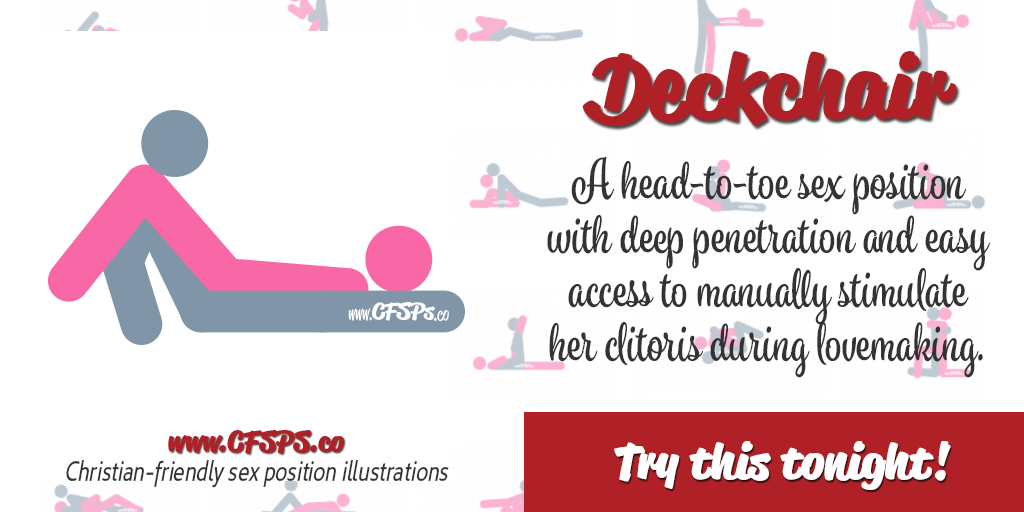 Deckchair sex position her