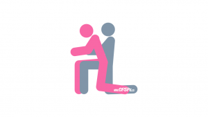 No Elbows On the Table Sex Position Illustration
