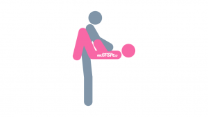 Right Angle Sex Position Illustration