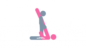 Shoulder Stand Sex Position Illustration