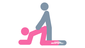 Doggy Style: Rear-Entry, Kneeling Sex Position Illustration