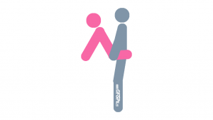 Padlock: Standing, Edge-Of-a-Table Sex Position Illustration