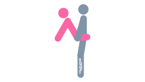 Padlock: Standing, Edge-Of-a-Table Sex Position Illustration