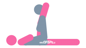 Splitting Bamboo: Man-On-Top, Kneeling Sex Position Illustration