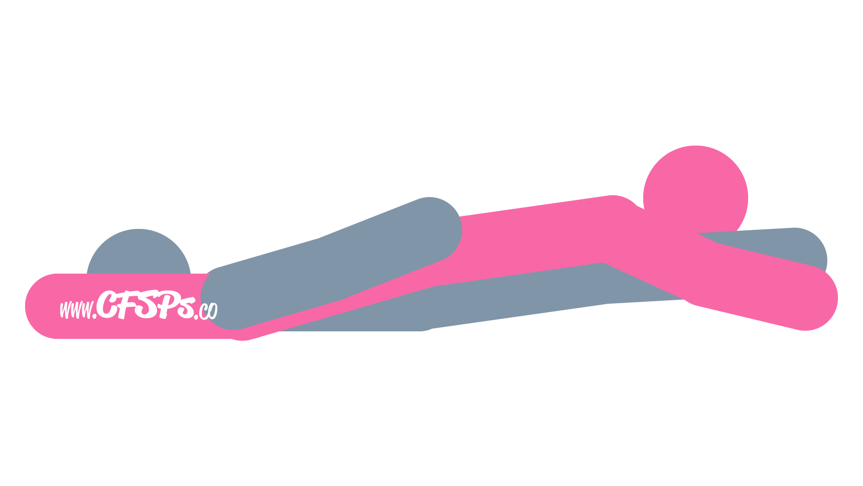 An illustration of the X-Rated sex position. This picture demonstrates how X-Rated is a head-to-toe, woman-on-top sex position with a great view of her butt and good g-spot stimulation.