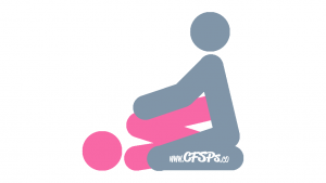 Bandoleer: Kneeling Sex Position Illustration with G-Spot Stimulation
