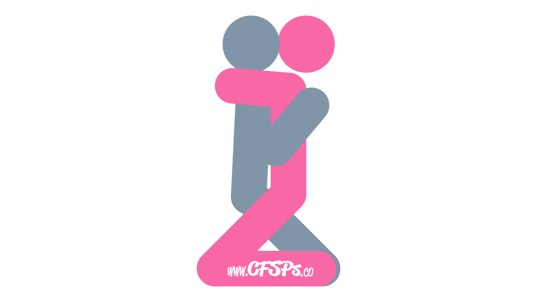 This stick figure image depicts a man and woman having sex in the Kneel sex position. The man is kneeling and sitting back about halfway down. The woman is straddling his pelvis by kneeling with her legs outside of his and her knees on the floor near his calves.