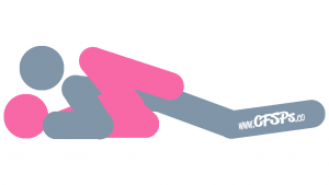 Reclining Lotus: Husband-On-Top Sex Position Illustration