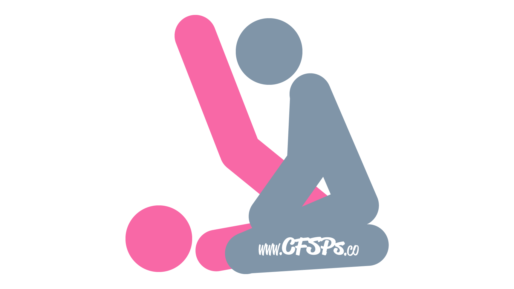 An illustration of the Rock’n Roller sex position. This picture demonstrates how Rock'n Roller is a kneeling sex position with deep penetration and good g-spot stimulation.