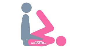 Candle: Kneeling Sex Position Illustration with G-Spot Stimulation
