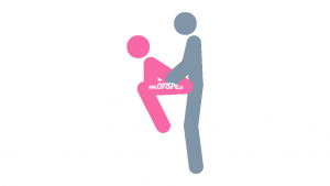 Challenge: Squatting, Rear-Entry Sex Position Illustration