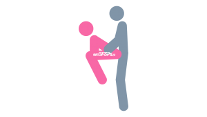 Challenge: Squatting, Rear-Entry Sex Position Illustration
