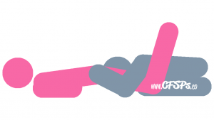Forbidden Fruit: Kneeling, Rear-Access Cunnilingus Oral Sex Position Illustration