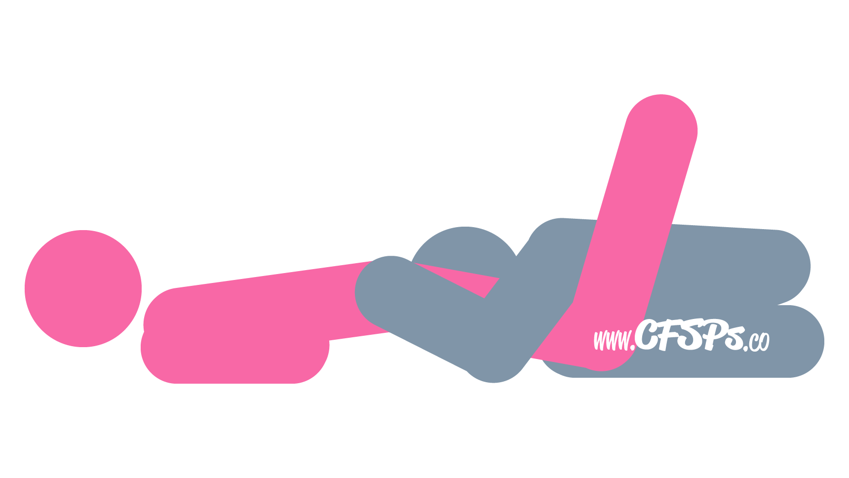 Forbidden Fruit Cunnilingus Position Diagram This stick figure image depicts a man and woman engaging in oral sex in the Forbidden Fruit cunnilingus sex position. The woman is lying on her stomach with a pillow or Liberator Wedge sex pillow under her pelvis, and her legs are open a little. The man is kneeling between her legs, sitting back on his feet, and leaning forward with his face near her vulva.