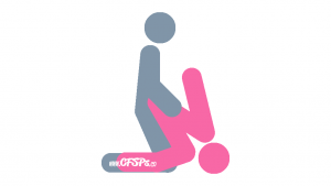 G-Force: Kneeling Sex Position Illustration with Strong G-Spot Stimulation