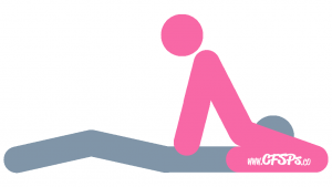 Riding the North Face: Wife-On-Top Cunnilingus Oral Sex Position Illustration