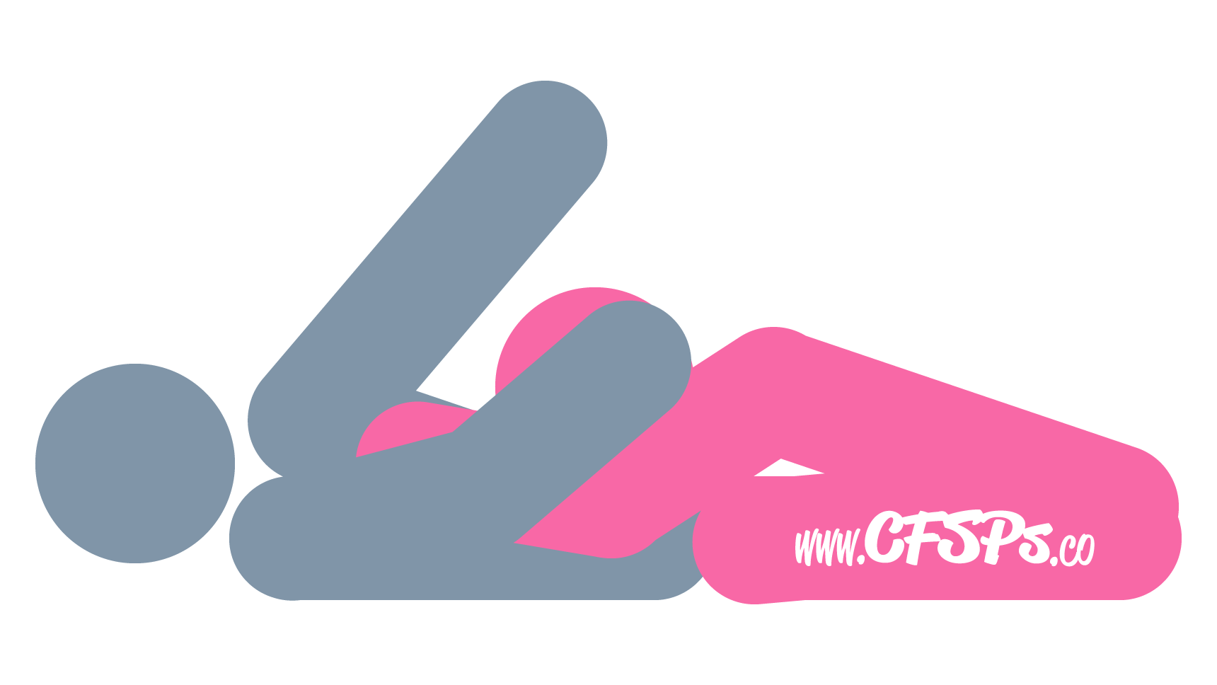 This stick figure image depicts a man and woman engaging in oral sex in the Southern Exposure blowjob sex position. The man is lying on his back with his knees bent and near his chest. The woman is kneeling before him, sitting back on her feet, and leaning forward onto his pelvis.