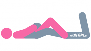 Spread Eagle: Cunnilingus Oral Sex Position Illustration