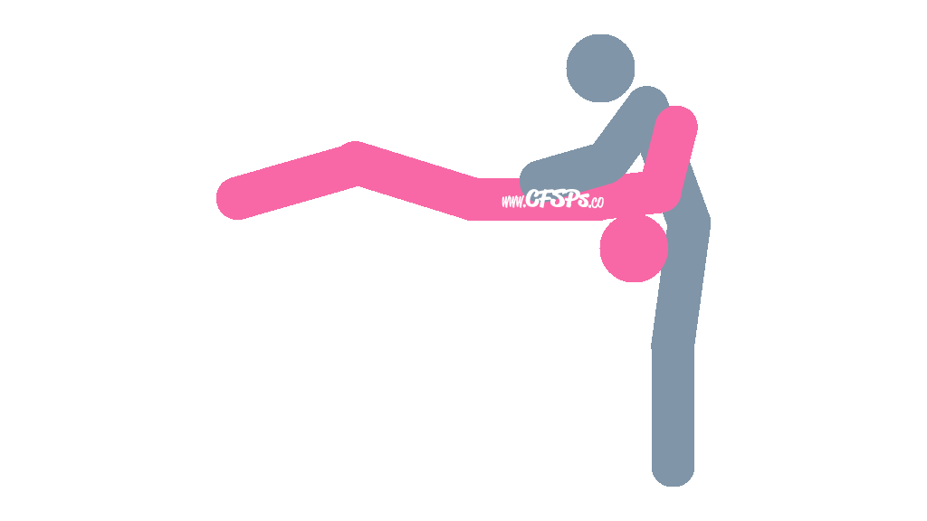 Throat Swab: Standing Fellatio Oral Sex Position Illustration