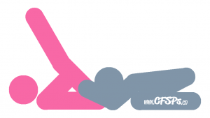 Under the Hood: Kneeling Cunnilingus Oral Sex Position Illustration