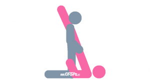 Shoulder Stand: Kneeling Sex Position Illustration with G-Spot Stimulation