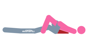 Evolved Oral: Cunnilingus Oral Sex Position Illustration Using a Sex Pillow