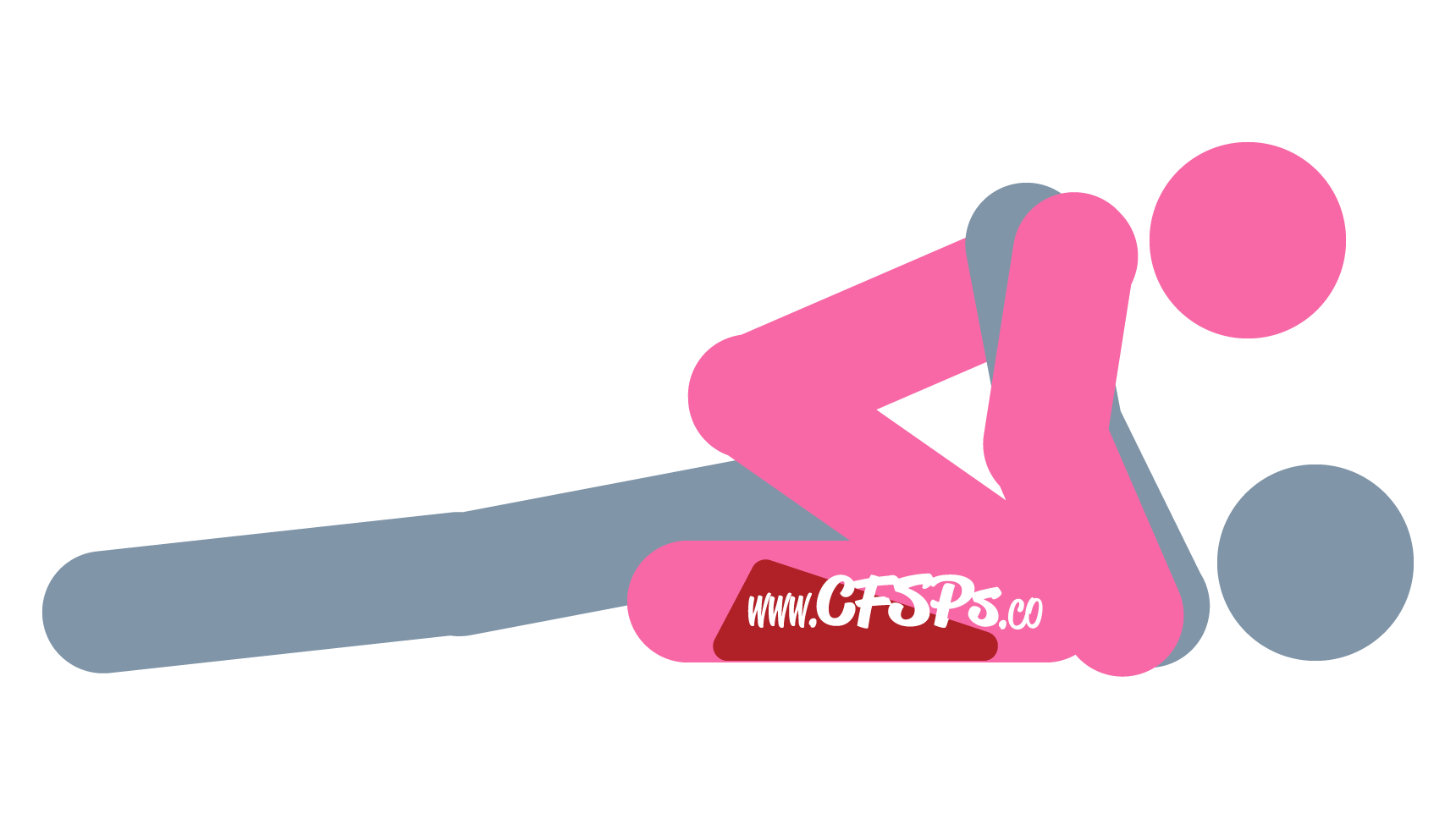 An illustration of the Rodeo sex position. This picture demonstrates how Rodeo is a woman-on-top sex position with deep penetration and good clitoral stimulation that's enjoyed using a Liberator Wedge sex pillow.