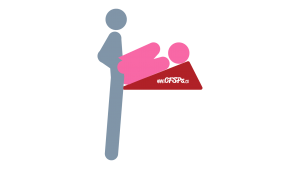 Take Flight: Standing Sex Position Illustration Using a Sex Pillow