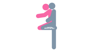 Chimney Sweep: Standing, Rear-Entry Sex Position Illustration