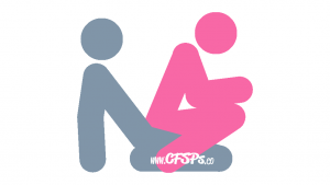 Edge of His Seat: Seated, Rear-Entry, Wife-On-Top Sex Position Illustration