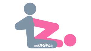 Best View: Kneeling Sex Position Illustration with Great G-Spot Stimulation