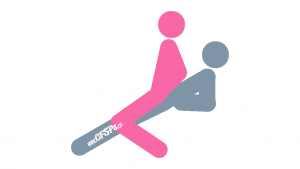Barcalounger: Wife-On-Top, Rear-Entry Sex Position Illustration