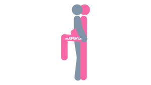 Pink Flamingo: Intimate, Standing Sex Position Illustration