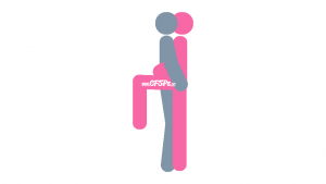Pink Flamingo: Intimate, Standing Sex Position Illustration