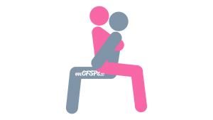 Bad Santa: Intimate, Seated Sex Position Illustration