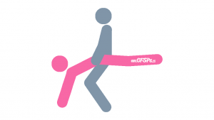 Bringing Up the Rear: Standing, Rear-Entry Sex Position Illustration