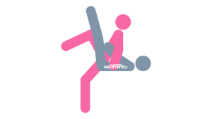 Edward Scissorlegs: Woman-On-Top, Rear-Entry Sex Position Illustration