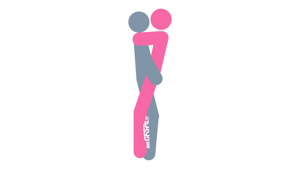 An illustration of the Extension Cord sex position. 