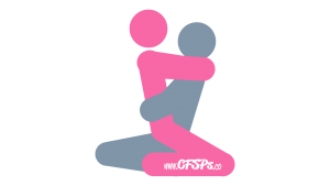Oh, My!: Intimate, Kneeling Sex Position Illustration