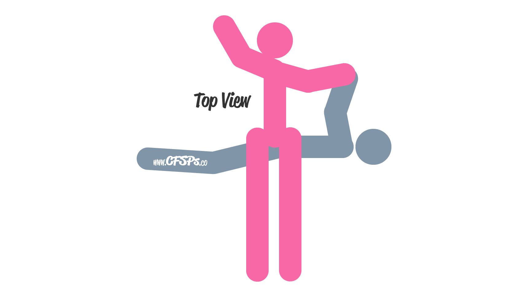 An illustration of the April Fool’s Paradise sex position. This picture demonstrates how April Fool's Paradise is an intimate, comfortable, rear-entry sex position where the man has easy access to the woman's breasts.