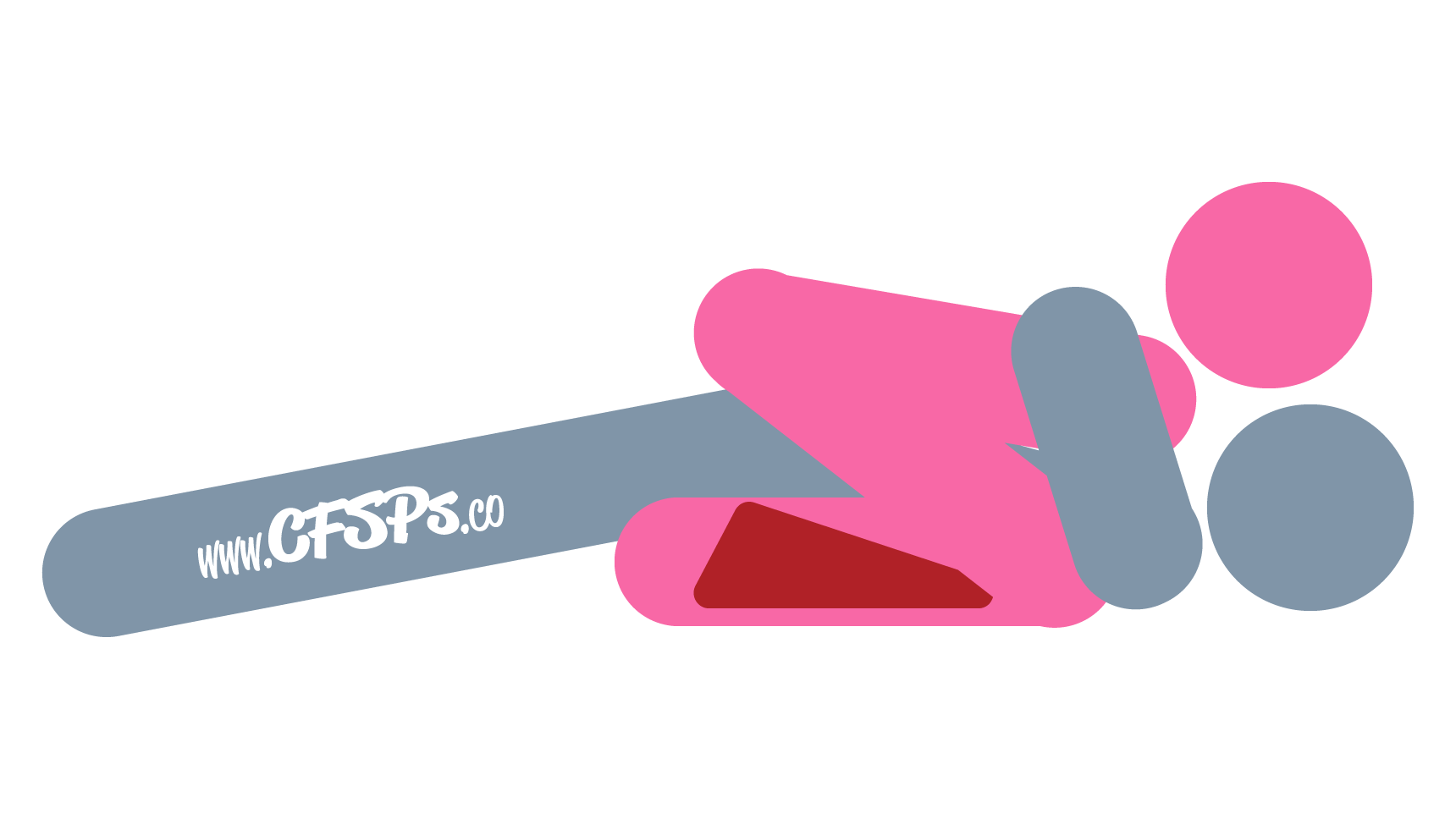 An illustration of the Divine Lift sex position. This picture demonstrates how Divine Lift is a woman-on-top sex position that uses a Liberator Wedge to allow deep penetration and clitoral stimulation.
