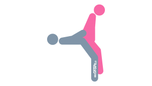 I'll Be Back: Woman-On-Top, Rear-Entry Sex Position Illustration