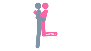 Dublin Shuffle: Intimate, Kneeling Sex Position Illustration
