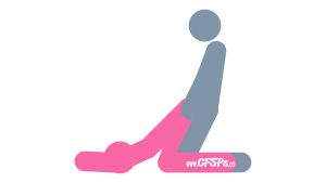Turtle: Kneeling, Rear-Entry Sex Position Illustration