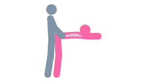 An illustration of the Man On Fire sex position. This picture demonstrates how Man On Fire is a standing, rear-entry sex position with good g-spot stimulation that's enjoyed using the edge of the bed.