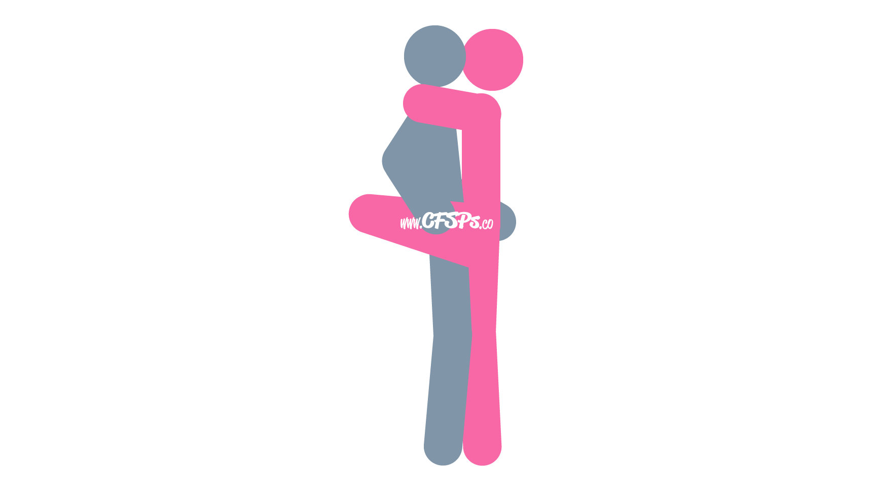Dancer Sex Position Diagram An illustration of the Dancer sex position. This picture demonstrates how Dancer is an intimate, standing sex position enjoyed in a dancing posture.