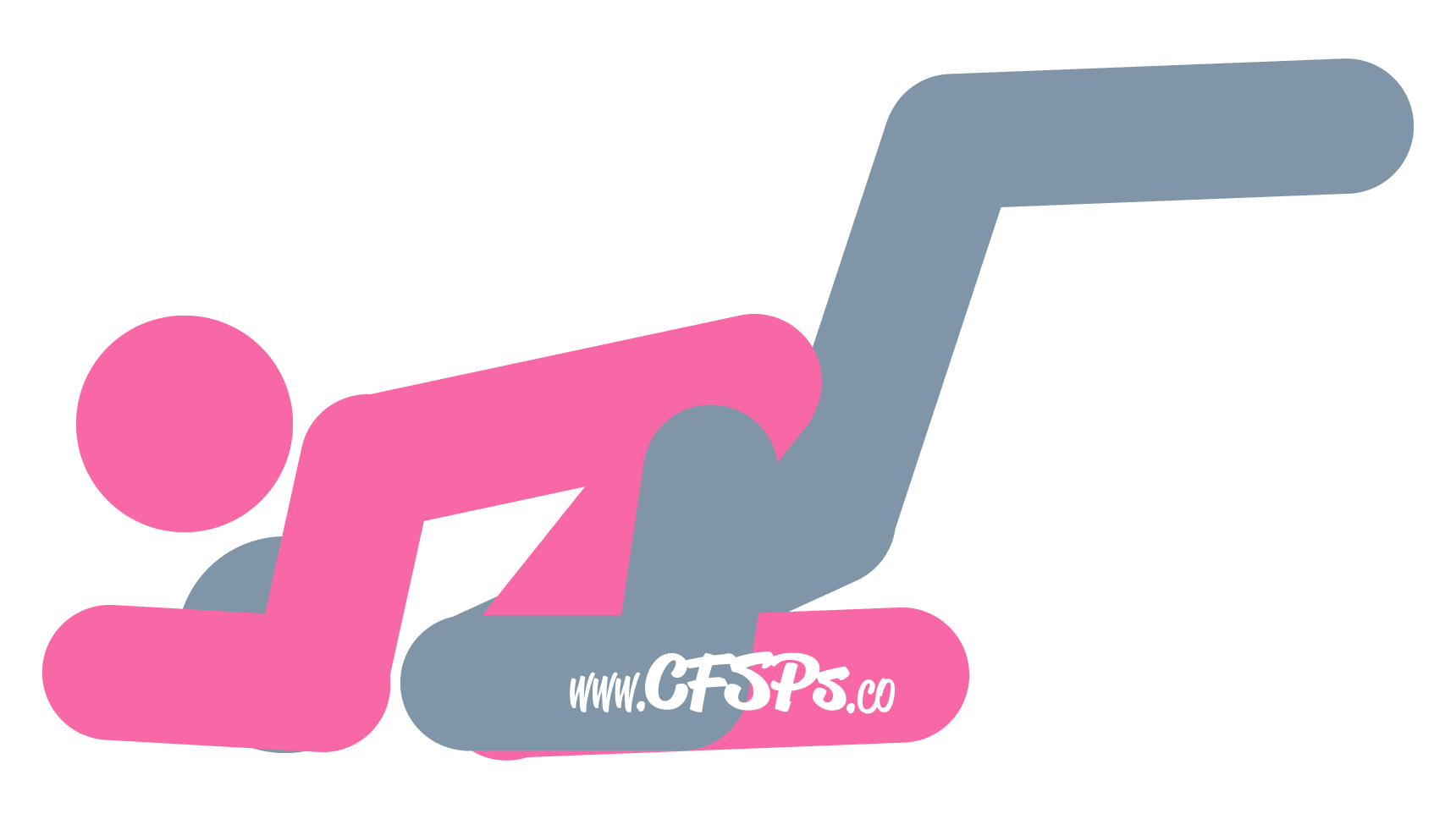 Jugghead Sex Position Diagram This stick figure image depicts a man and woman having sex in the Jugghead sex position. The man is lying with his shoulders on the floor and his legs on the bed or furniture. The woman is straddling his pelvis with her knees next to his shoulders, leaning forward with her breasts over his head and supporting her upper body with her elbows near his head.