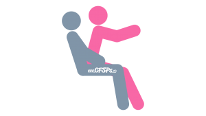 Back Seat Driver: Seated, Rear-Entry, Sex Position Illustration