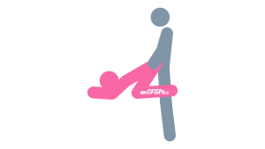 Beep Beep: Rear-Entry, Standing, Edge of the Bed Sex Position Illustration