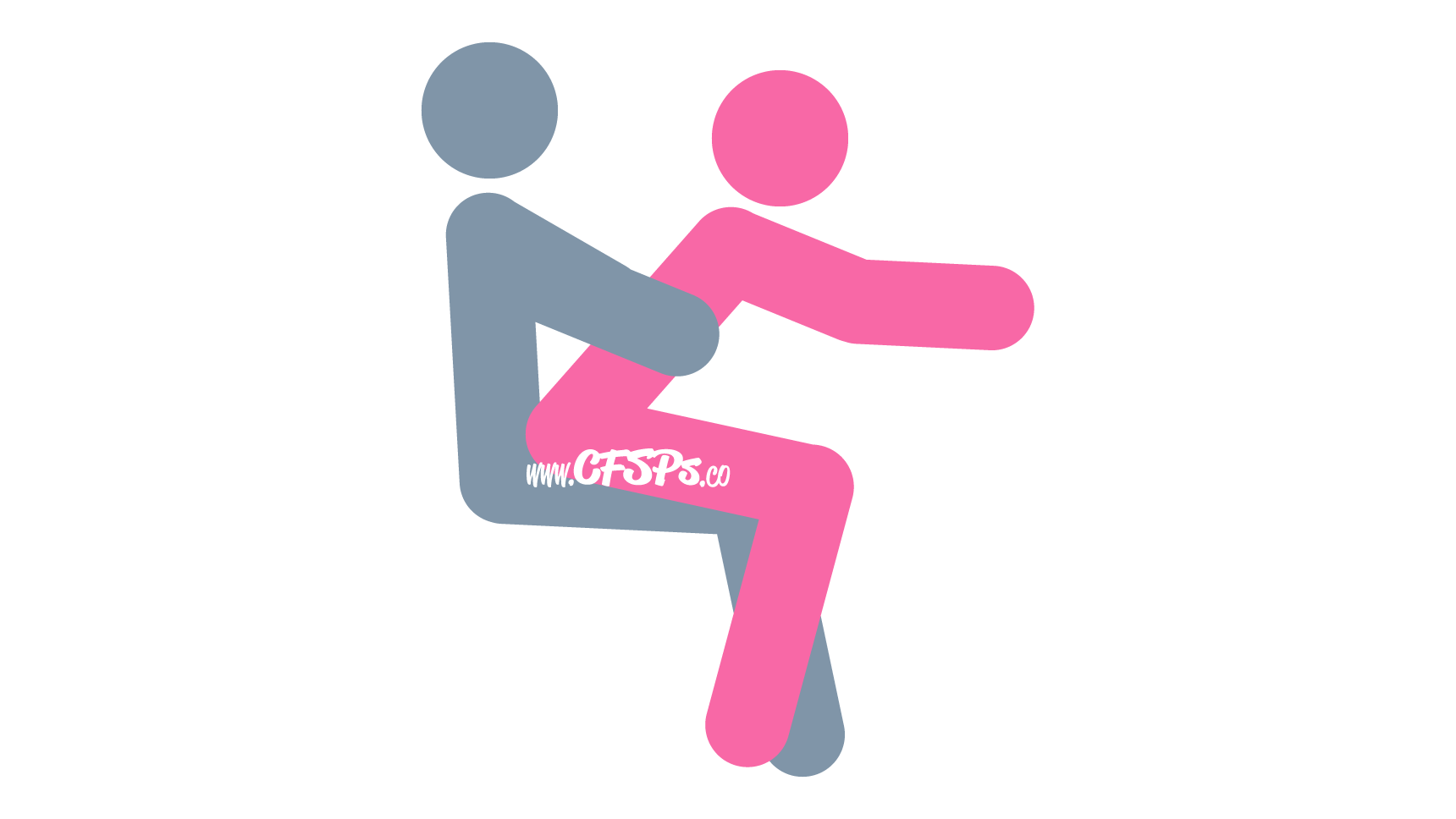 An illustration of the Dessert sex position. This picture demonstrates how Dessert is a seated, rear-entry sex position with easy access to manual clitoral stimulation that's enjoyed on a chair at the dinner table.
